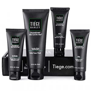 Tiege Hanley Essential Skin Care Routine for Men | Skin Care System Level 1 | Face Wash, Scrub, and Two Moisturizers | | 30 Day Supply