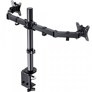 ErGear Dual Monitor Stand for 13 to 32 inch, Heavy Duty Fully Adjustable Monitor Stand for 2 Monitors, Dual Monitor Mount Fits up to 17.6 lbs per Arm