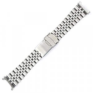 Seiko 22mm Jubilee Watch Band - Stainless Steel- for Models Diver SKX007, SKX009, SKX171, SKX173, SKX175, SKX175 Cal.7S26