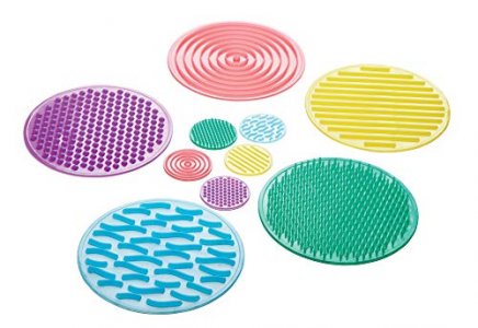 TickiT Silishapes Sensory Circles - in Home Learning Toy for Calming Sensory Play - Set of 10 - Assists Autistic Toddlers & Children