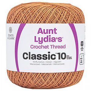 Coats Crochet Classic Crochet Thread, 1 Pack, Copper Mist