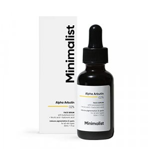 Minimalist 2% Alpha Arbutin Serum for Pigmentation & Dark Spots Removal | Anti-pigmentation Face Serum For Men & Women with Hyaluronic Acid to Remove