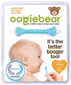 oogiebear - Nose and Ear Gadget. Safe, Easy Nasal Booger and Ear Wax Remover for Newborns, Infants and Toddlers. Dual Earwax and Snot Remover. Aspira