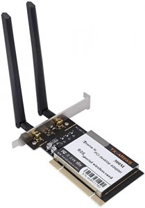 AR9220 Dual Band 2.4/5GHz Wireless Network Card,300Mbps Wireless WiFi Adapter Network Card,IEEE 802.11 a/b/g/nPCI Desktop PC Network Adapter,2x2MIMO,