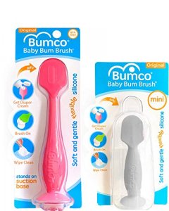 Bumco Diaper Cream Spatula Mini Baby Bum Brush for Baby Butt Cream with Travel Case - Diaper Cream Applicator Set, Butt Spatula Baby Necessities, Dia