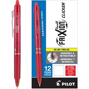 ParKoo Twist-Write Retractable Erasable Gel Pens, Fine Point 0.7 mm, N