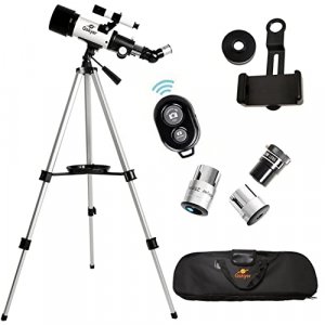 Gskyer Telescope, 70Mm Aperture 400Mm Az Mount Astronomical Refracting Telescope For Kids Beginners - Travel Telescope With Carry Bag, Phone Adapter