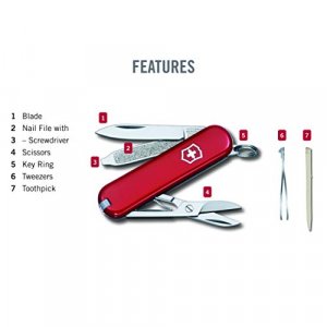 Victorinox Swiss Army Knife Classic SD 6 Functions Red