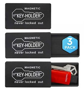 RamPro Hide A Key Magnetic Key Holder Under Car - Hide A Key for Your Car  So You Never Lock Out - Plastic Magnet Key Hider to Store a Spare Key for