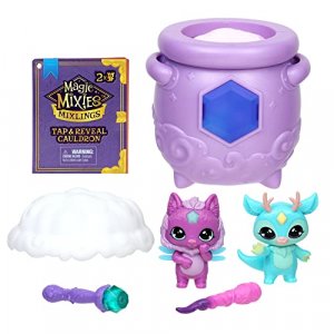 Magic Mixies Mixlings Tap & Reveal Cauldron 2 Pack, Magic Wand Reveals Magic Power And Surprise Reveal On Cauldron, For Kids Aged 5 And Up (Styles Ma