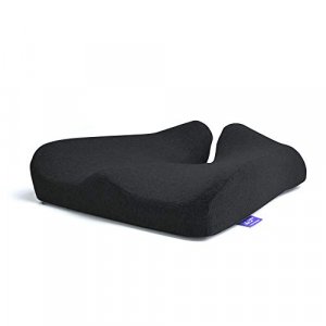 Cushion Lab Patented Pressure Relief Seat Cushion For Long Sitting Hours On Office & Home Chair - Extra-Dense Memory Foam For Soft Support. Car & Cha