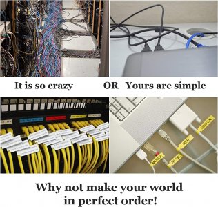 Mr-Label (20 Sheets, 600 Labels) White Self-Adhesive Cable Label