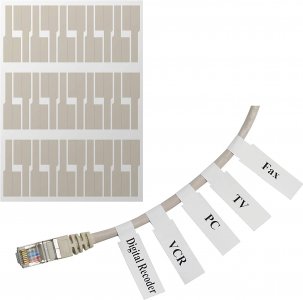 Mr-Label (20 Sheets, 600 Labels) White Self-Adhesive Cable Label
