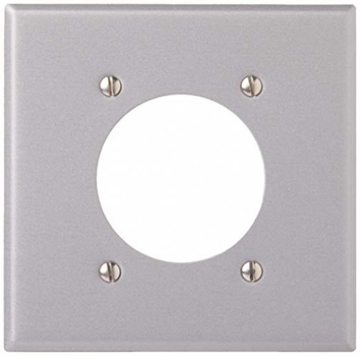 Leviton 4934 Geräte-Wandplatte Für Herd & Trockner | 2-Gang, Edelstahl