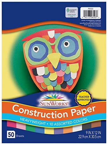 Prang (Formerly SunWorks) Construction Paper, Gray, 9 x 12, 100 Sheets