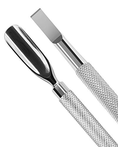 Utopia Care Cuticle Pusher and Spoon Nail Cleaner - Professional Grade  Stainless Steel Cuticle Remover and Cutter - Durable Manicure and Pedicure  Tool