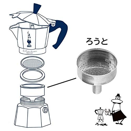 Bialetti Replacement Funnel 1 Cup Moka Express Imported