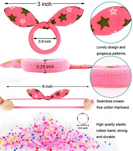 200PCS Small Hair Ties,No Crease Baby Hair Ties,Elastic Hair Ponytail  Holder Hair Accessories for Baby Girls Infants Toddlers Kids