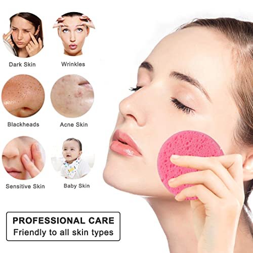 50-Count Compressed Facial Sponges for Daily Cleansing and Gentle  Exfoliating, 100% Natural Cellulose Spa Sponge Perfect for Removing Dead  Skin, Dirt - Imported Products from USA - iBhejo