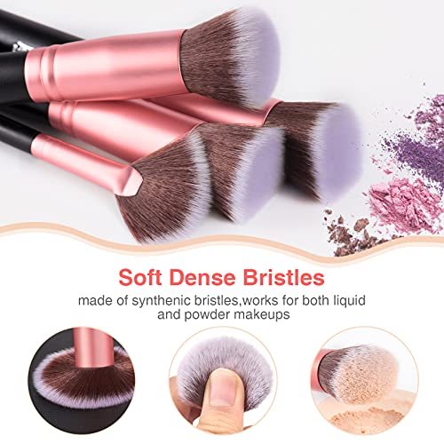 Bestope Makeup Brushes 16pcs Makeup Brush Set Premium Synthetic Foun