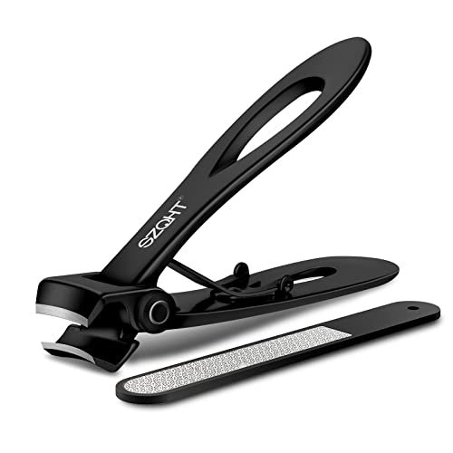 ToeNail Clippers for Extra Thick Nails, 15mm Wide Jaw Opening Oversized  with Sharp Curved Blade and Nano Nail File, Heavy Duty Stainless Steel  Fingernail Clippe… | Toe nail clippers, Toe nails, Hard