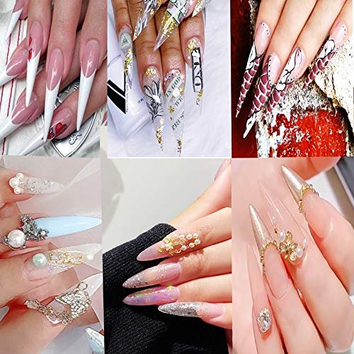 Pin by Evelyn on my nails | Stilleto nails designs, Pointy nails, Pointed  nails