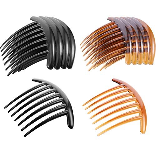 20 Pieces 7 Tooth French Twist Comb Plastic Hair Clip Hair Side Combs Hair  Accessory for Women Girls (Black and Brown) - Shop Imported Products from  USA to India Online - iBhejo