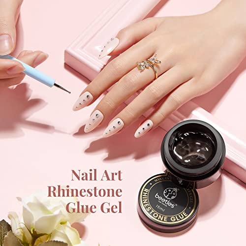 Beetles 15ml Nail Art Rhinestone Glue Gel Soak Off Gel Clear No Wipe  Adhesive Resin Gems Diamonds Jewelry Gel Nail Polish Decoration with 2  Dual-Purp - Shop Imported Products from USA to