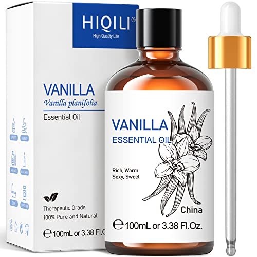 HIQILI Vanilla Essential Oil-Strong Fragrance and Lasting for Diffuser,Body  Bath,Candle Making -3.38 Fl Oz - Imported Products from USA - iBhejo