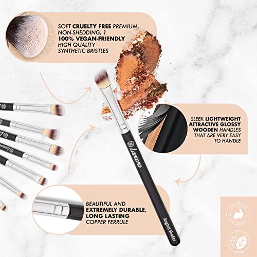 Makeup Eye Brush Set - Eyeshadow Eyeliner Blending Crease Kit - Best C