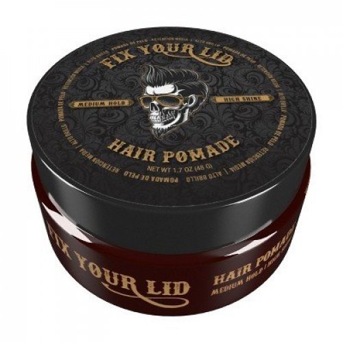 Fix Your Lid Medium Hold Hair Pomade for Men 1.7oz Water Based Hair Pomade  - Wax - Medium Hold Edge Control - High Shine Non-greasy Easy To Wash Out