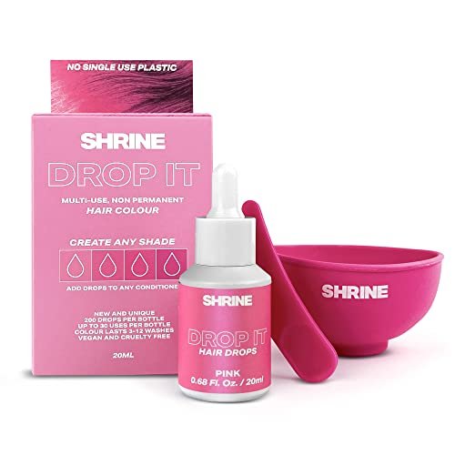 Shrine Drop It Temporary Hair Color - Mix Dye With Conditioner - Create  Unique Shades - Semi-Permanent Bright Colors Blend Easily - Multi-Use -  Vegan - Shop Imported Products from USA to India Online - iBhejo