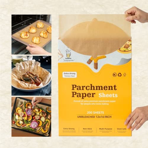 Ultra Heavy-Duty Non-Stick Parchment Paper Sheets - 12 x 16 IN