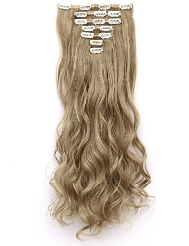 7Pcs 16 Clips 24 Inch Wavy Curly Full Head Clip in on Double Weft Hair Extensions - Shop Imported Products from USA to India Online - iBhejo 7Pcs 16 Clips 24 Inch Wavy Curly Full Head Clip in on Double Weft Hair Extensions - Shop Imported Products from USA to India Online - iBhejo