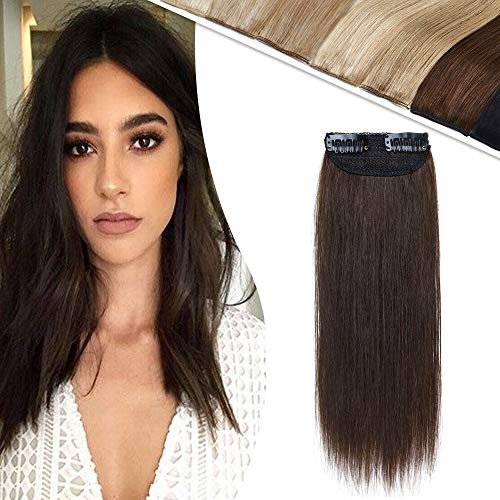 Human Hair Clip in Mini Hair Extensions for Men and Women 8 Inch #2 Dark  Brown Short Straight Clip on Remy Hair Wiglet Topper Seamless Filler  Hairpie - Shop Imported Products from