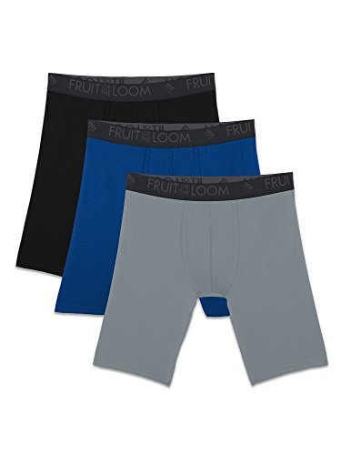 Men's Fruit of the Loom® 4-pack Breathable Stretch Micro-Mesh Boxer Briefs