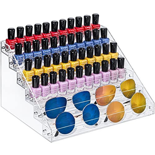 Kingtaily Nail Polish Organizer 72 Bottles of 6 Layers Acrylic Display Rack  Storage Rack, Clear Essential Oil Stand Holder, Acrylic Sunglasses Organi -  Shop Imported Products from USA to India Online - iBhejo