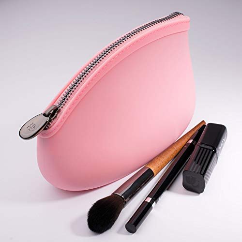 MINISO Black Large Fashionable Cosmetic Bag Portable Makeup Pouch