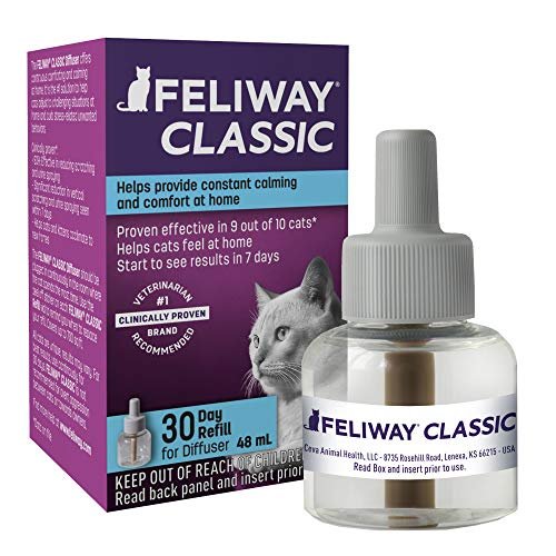  FELIWAY Classic Cat Calming Pheromone, 30 Day Refill - 1 Pack  : Pet Supplies