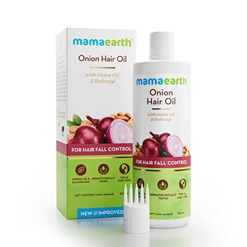 Mamaearth Onion Oil for Hair Growth & Hair Fall Control with Redensyl 250ml - Shop Imported Products from USA to India Online - iBhejo Mamaearth Onion Oil for Hair Growth & Hair Fall Control with Redensyl 250ml - Shop Imported Products from USA to India Online - iBhejo