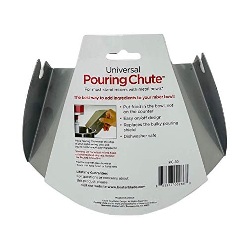 Pouring Shield, Universal Pouring Chute for Kitchen Bowls Mixer