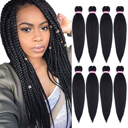 Pre-stretched Professional Braiding Hair Easy Braiding Hair 24 Inch 8 Packs  Hot Water Setting Soft Synthetic Braiding Hair Extension for Twist Senega -  Shop Imported Products from USA to India Online - iBhejo