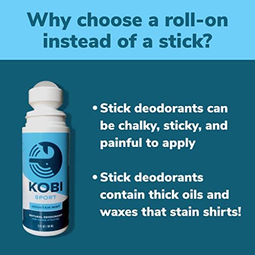 Kobi Sport Deodorant for Boys - 24 Hour Odor Protection for Active Kids &  Teens - Natural & Aluminum-Free - - Mountain Mint Scent - Imported Products  from USA - iBhejo