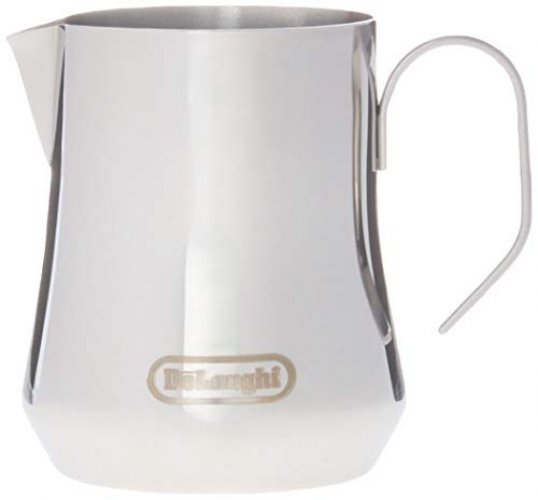 De Longhi Stainless Steel Milk Frothing Pitcher 12 ounce 350 ml