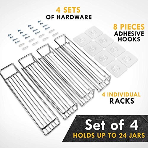 Spice Rack, Hanging 24 Jar