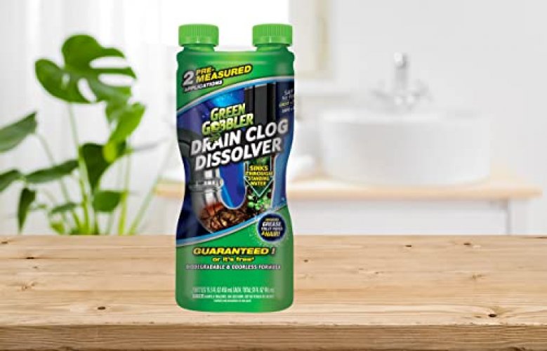 Green Gobbler Liquid Hair Drain Clog Remover & Cleaner, For