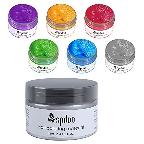 Hair Coloring Wax, Spdoo 6 Colors Unisex Multi-Colors Temporary Modeling Hair  Wax, DIY Hair Color Wax Mud Hair Dye Cream For Daily & Party Use - Shop  Imported Products from USA to