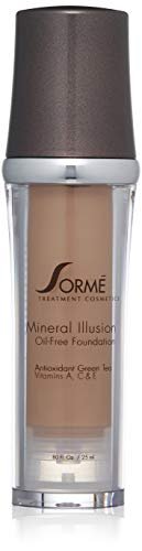 Sorme Mineral Illusion Foundation In Honey (25Ml), Oil-Free Liquid  Foundation, With Shea Butter, Green Tea, And Vitamins A, C, And E