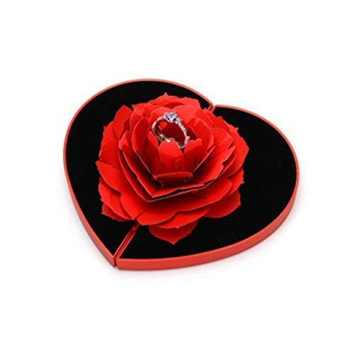 Wedding ring hot sale holder rose