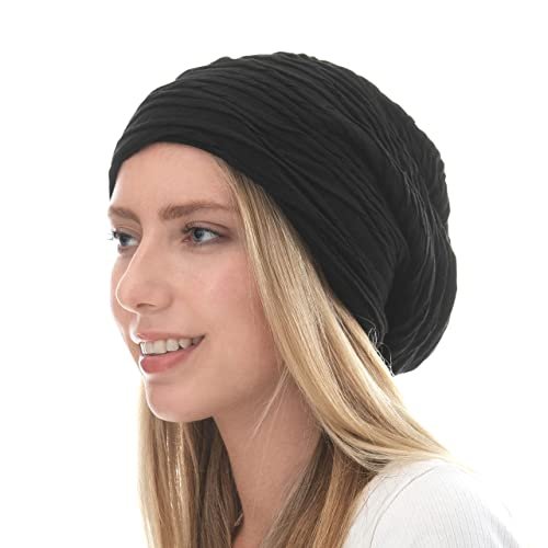 The Hat Depot 200h2800 Premium Quality Baggy Wrinkled Slouchy Beanie (1.  2800 - Black) - Imported Products from USA - iBhejo